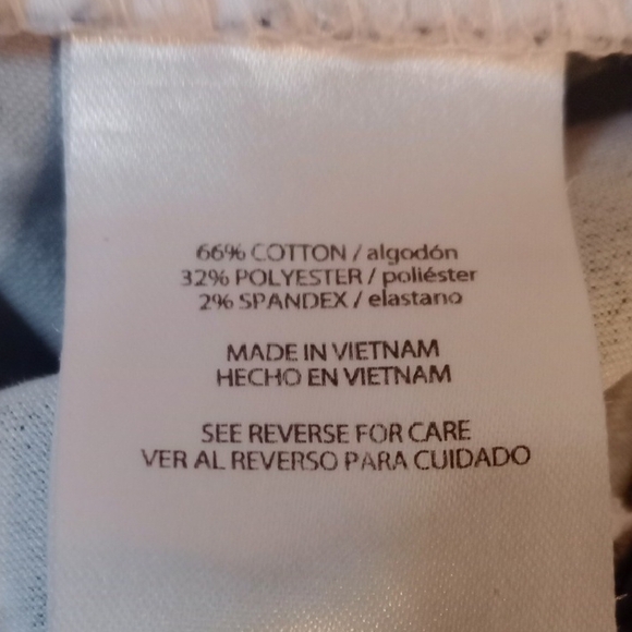 The Limited Blue White Floral Shorts Size 4 Stretch Cotton Summer - Picture 12 of 12